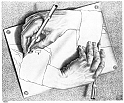 ESCHER - DRAWING_HANDS